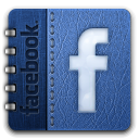 Facebook Leather Icon 128x128 png